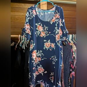 Torrid Floral Navy Dress